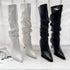 Women Classy Pointy Toe Slouchy High Boots